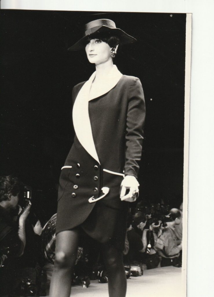 TIRAGE PHOTO Argentique Mode Karl Lagerfeld 1990 Défilé de mode 1989 12X18cm