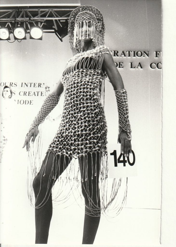 TIRAGE PHOTO Argentique 1989 AGIP CONCOURS DE JEUNES CREATEURS MODE 12X18CM
