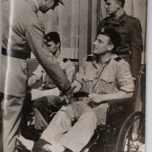 TIRAGE PHOTO Argentique Roi Baudouin militaire Retour du Congo Belge 1950