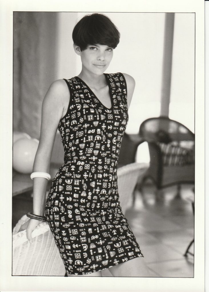 PHOTO Argentique LA REDOUTE MODE FEMME ROBE 1990 SERVICE DE PRESSE 13X19cm