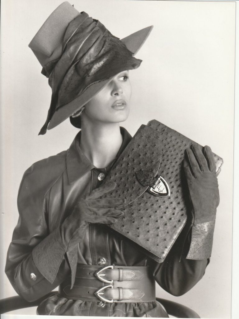 PHOTO Argentique ELIZABETH WESSEL MODE 1990 STUDIO SERVICE DE PRESSE 16X24cm