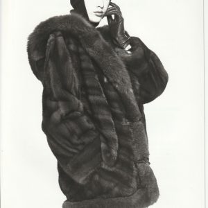 TIRAGE PHOTO	Argentique SPRUNG FOURRURES MODE 1990 PHOTO STUDIO 18X24CM