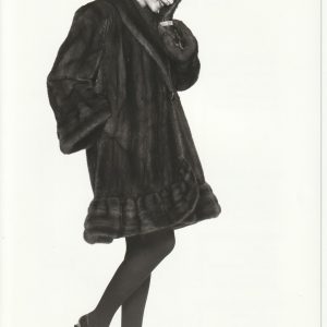 TIRAGE PHOTO	Argentique SPRUNG FOURRURES MODE 1990 PHOTO STUDIO 18X24CM