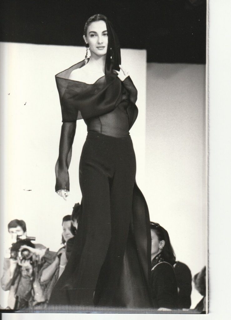 TIRAGE PHOTO Argentique CERRUTI 1990 Robert Cohen AGIP Défilé de mode 1990 12X18