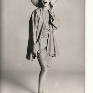 TIRAGE PHOTO	Argentique HANAE MORI 1989 AGIP	photo de mode 1990 12X18CM