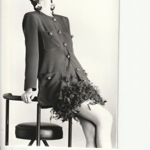 PHOTO Argentique VALENTINO 1989 Robert Cohen AGIP Défilé de mode 1990 12X18