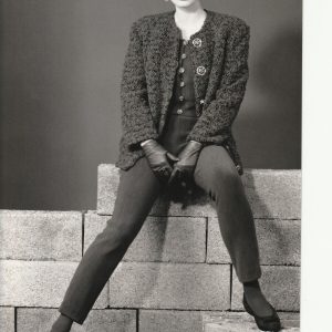 PHOTO Argentique ELIZABETH WESSEL MODE 1990 STUDIO SERVICE DE PRESSE 16X24cm