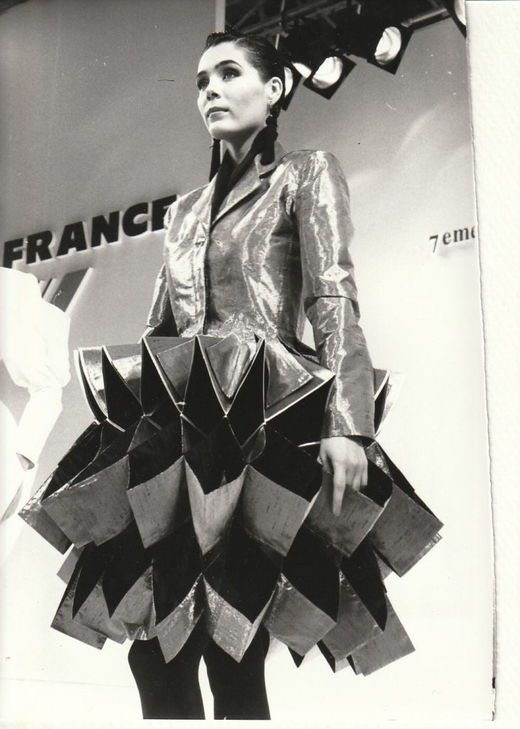 TIRAGE PHOTO Argentique 1989 AGIP CONCOURS DE JEUNES CREATEURS MODE 12X18CM