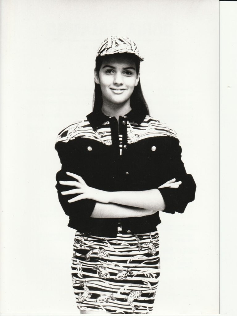 TIRAGE PHOTO Argentique DORIA SALAMBO MODE 1990 STUDIO SERVICE 18X24CM