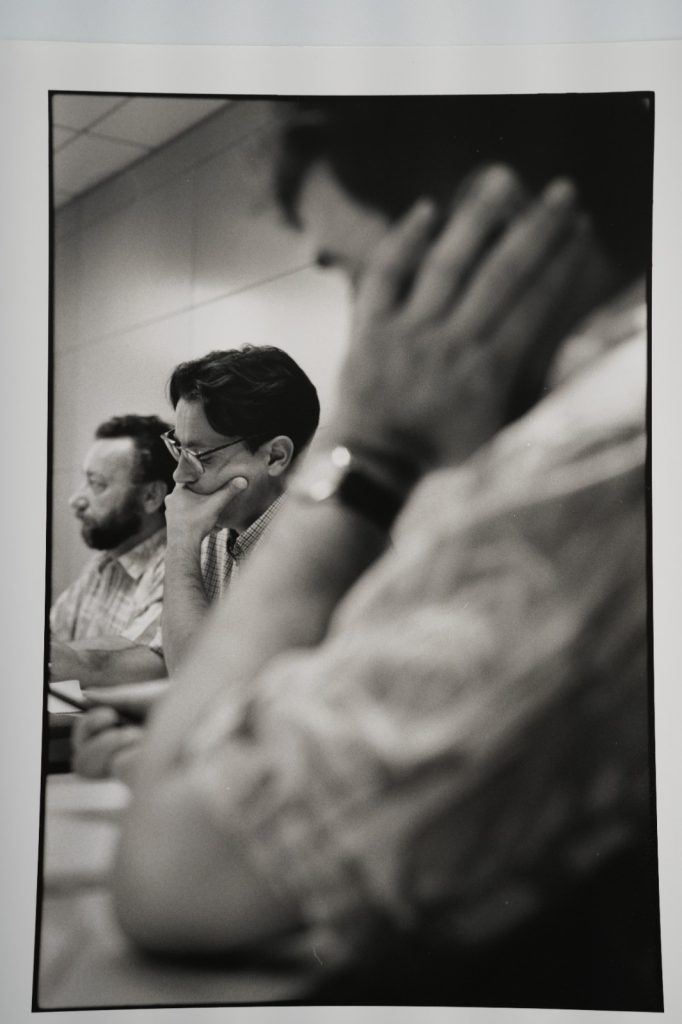 PHOTO Argentique France ouvrier syndicat CFDT	18X24cm	1990 Olivier Culmann