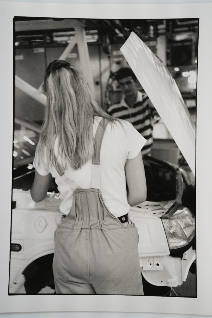 PHOTO Argentique France ouvrier syndicat CFDT 18X24cm 1990 Olivier Culmann