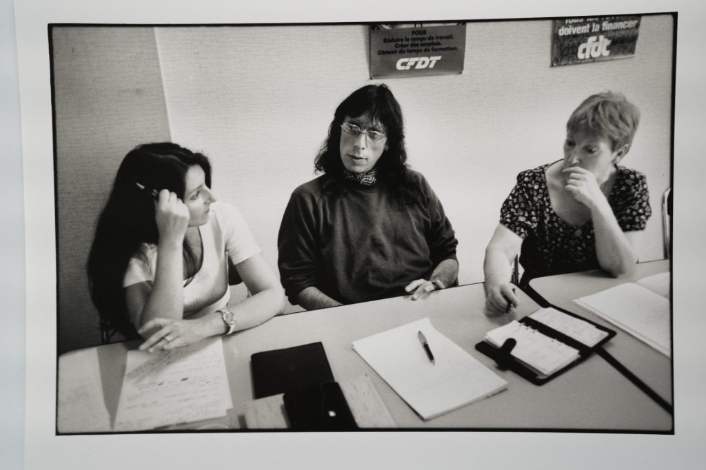 PHOTO Argentique France ouvrier syndicat CFDT 18X24cm 1990 Olivier Culmann
