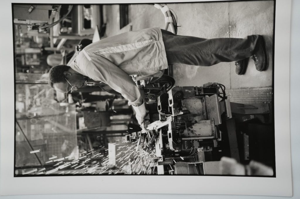 PHOTO Argentique France ouvrier syndicat CFDT	18X24cm	1990 Olivier Culmann