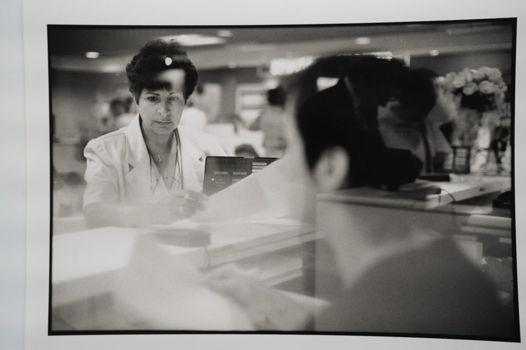 PHOTO Argentique France ouvrier syndicat CFDT 18X24cm 1990 Olivier Culmann