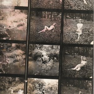 TIRAGE PHOTO	Planche contact argentique 1960 PIN-UP FORMAT DES IMAGES 6X6CM