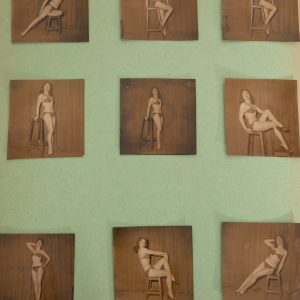 PHOTO Planche contact argentique DOSSIER COMPOSITE  1960 PIN-UP BARBARA PAULE