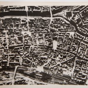 2 PHOTO argentique de presse 145 militaria 15X20cm Pforzheim avant après