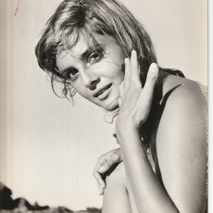 TIRAGE PHOTO	de presse argentique  1958 Rossana Podesta Actrice 20X25cm