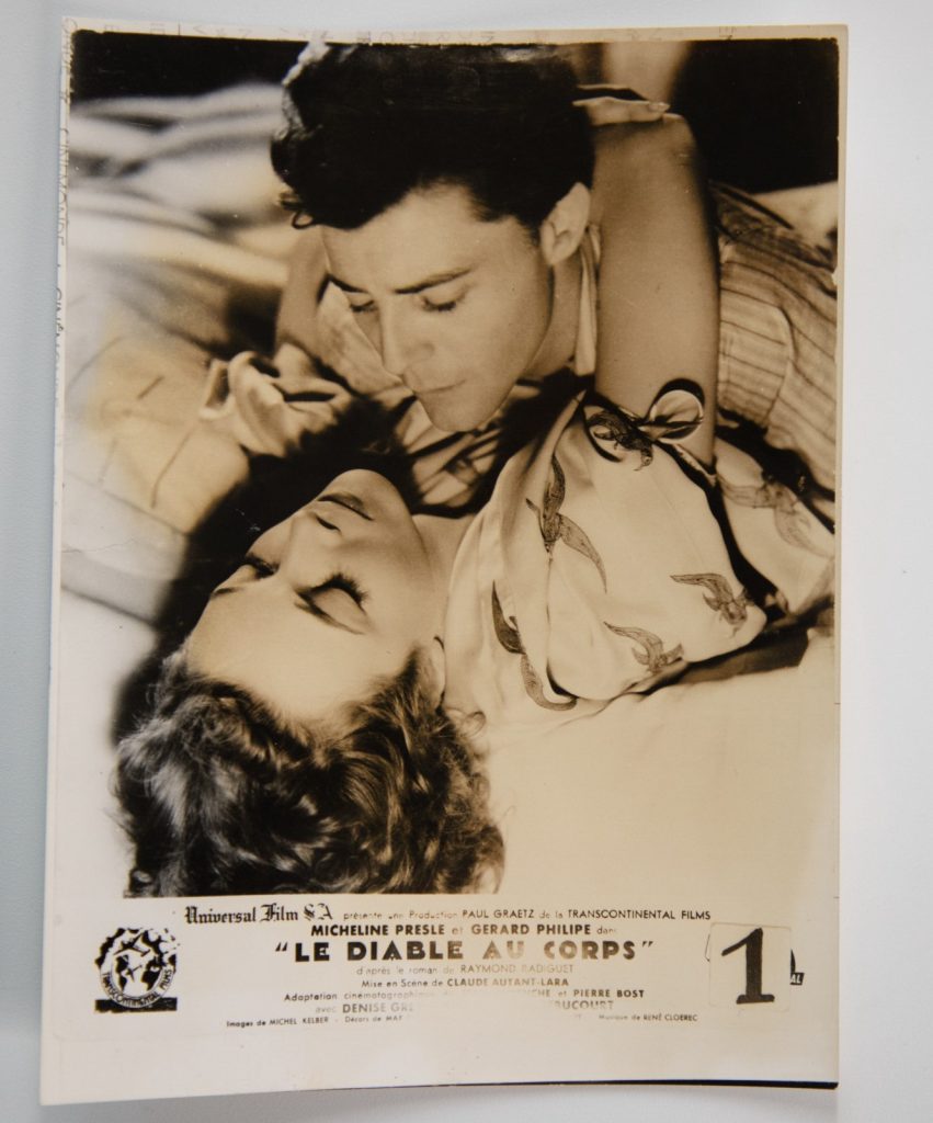 TIRAGE PHOTO	argentique de presse 1950    	Gérard Philippe 13X18cm