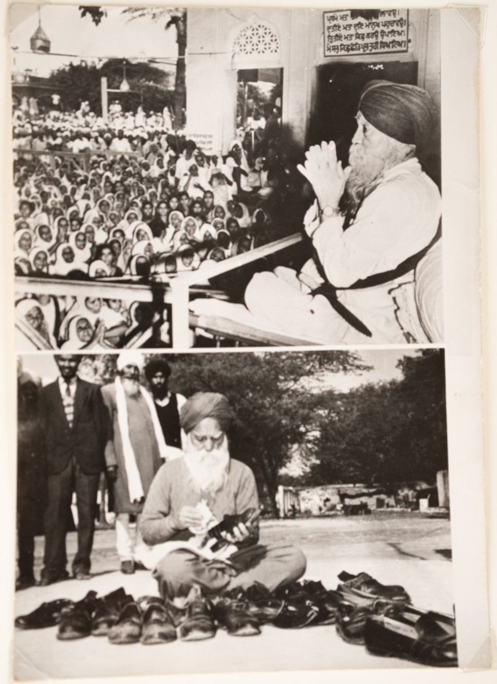 TIRAGE PHOTO de presse argentique AFP 1961 13X18cm Sardar Master Tara Singh