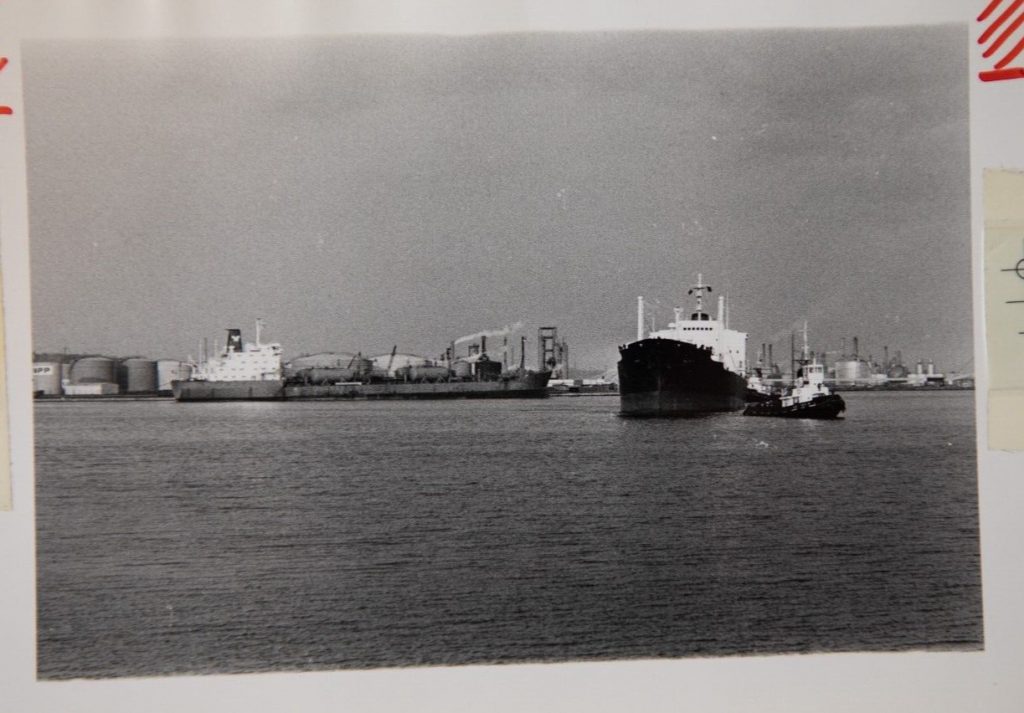 TIRAGE PHOTO	ARGENTIQUE PHOTO DE PRESSE 1970	NORMANDIE 10X15cm PAQUEBOT