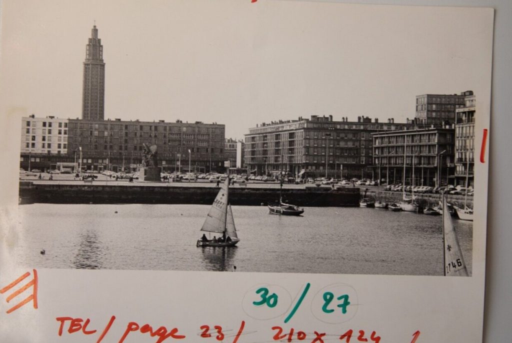 TIRAGE PHOTO	ARGENTIQUE PHOTO DE PRESSE 1970	NORMANDIE 13X22cm PORT