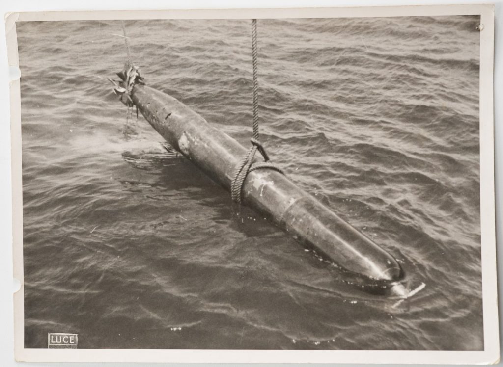 PHOTO de presse militaire 1940 armée ITALIENNE TORPILLE 13X18cm