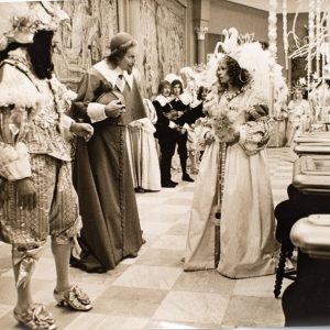 PHOTO DE PRESSE AGENCE Sygma 1970 Charlton Heston Geraldine Chapline 20X30cm