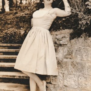 TIRAGE PHOTO	DE PRESSE ARGENTIQUE 1960'	ACTRICE PINUP 12X18cm