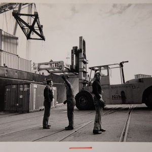 TIRAGE PHOTO	ARGENTIQUE PHOTO DE PRESSE 1970	NORMANDIE 13X22cm DOCKER