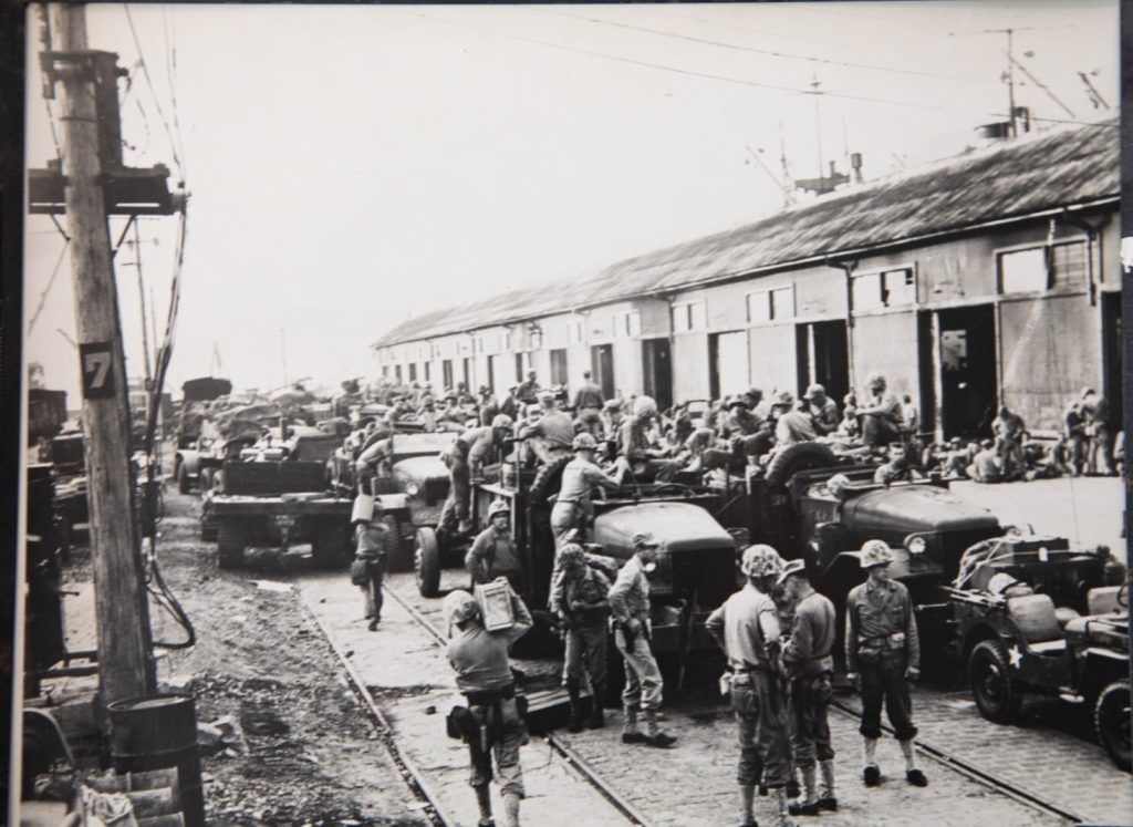 TIRAGE PHOTO argentique 1950 PHOTO DE PRESSE MILITAIRE GUERRE DE COREE 21X25cm