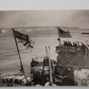 PHOTO ARGENTIQUE MILITARIA 1940 OFFICIEL BRITANIQUE DE PRESSE 15X20cm US NAVAL