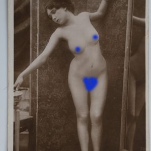 TIRAGE PHOTO Argentique	France	PINUP FEMME NUE NU ARTISTIQUE	9X14cm	1920