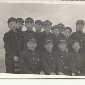 SNAP SHOT VINTAGE  CHINE  GROUPE MILITAIRE ? 1950
