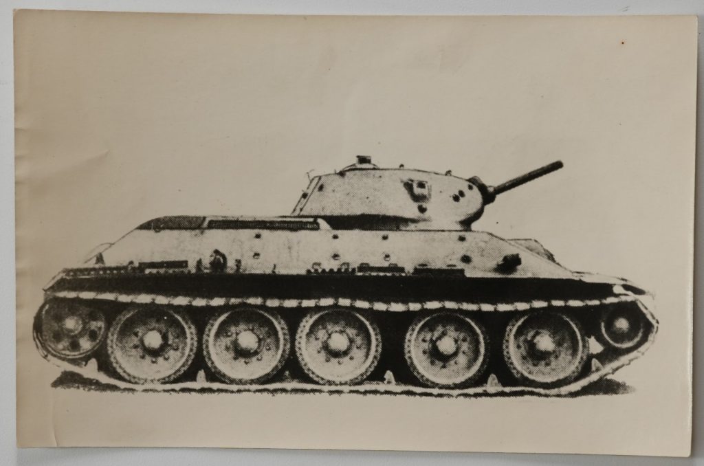 PHOTO Argentique		Char Tank 	RUSSE SNAP SHOT	1950