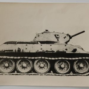 PHOTO Argentique Char Tank RUSSE SNAP SHOT 1950