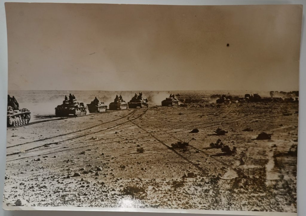 PHOTO Afrique guerre désert militaire CHAR BLINDE allemand 17X23cm 1940