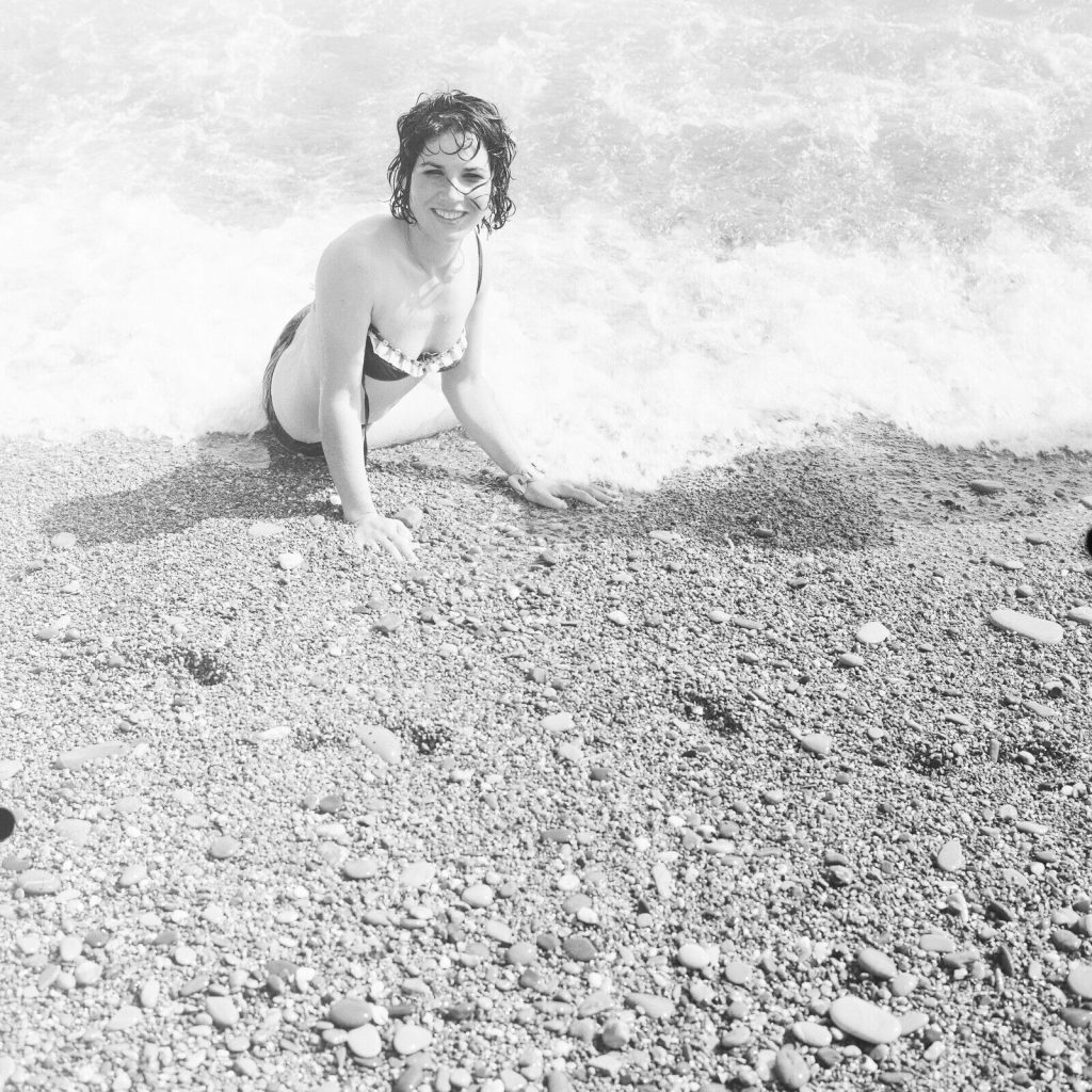 Tirage photo sur papier  argentique pinup 1960 20x20cm