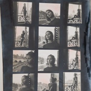 TIRAGE PHOTO	Planche contact argentique 1960 PIN-UP FORMAT DES IMAGES 6X6CM