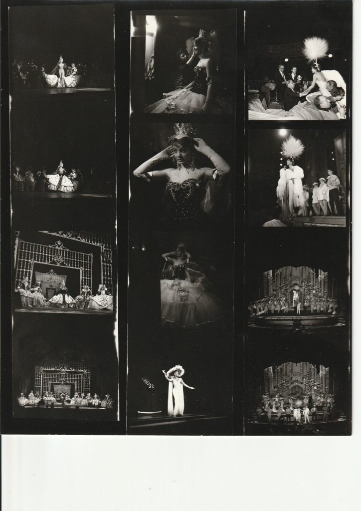 PHOTO PLANCHE CONTACT TAMPON GERARD DECAUX 1960' LES FOLIES BERGERE 20X25CM