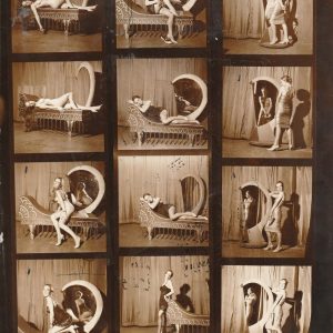 TIRAGE PHOTO	argentique 1960' planche contact  ACTRICE PINUP 21X27CM