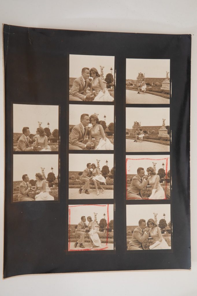 TIRAGE PHOTO Planche contact DIMITRI AGENCE DALMAS 1960' ACTEUR Rosano Brazzi