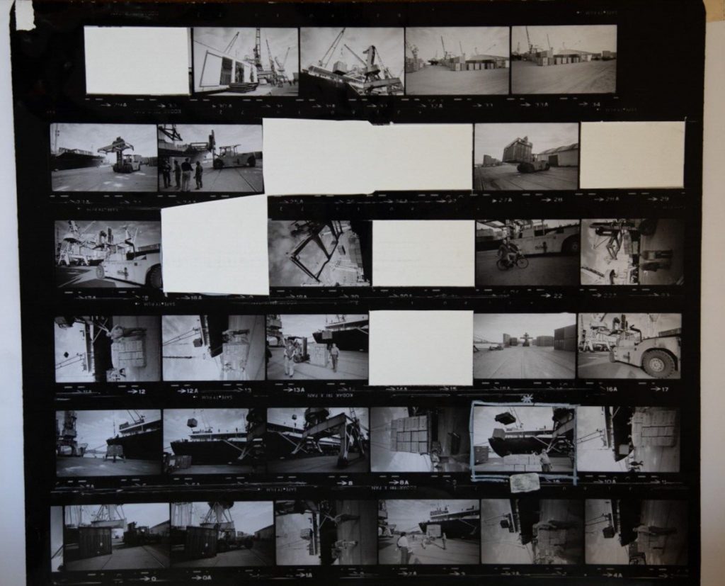 TIRAGE PHOTO	argentique grande planche contact 1980	VUE DIVERS NORMANDIE 40X50cm