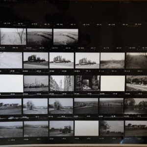 TIRAGE PHOTO	argentique grande planche contact 1980	VUE DIVERS NORMANDIE 40X50cm