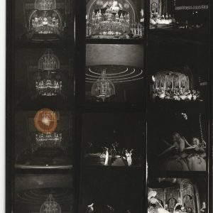 TIRAGE PHOTO	ARGENTIQUE PLANCHE CONTACT 1960' CABARET LES FOLIES BERGERE 20X25CM