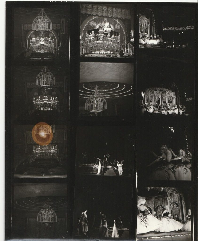 TIRAGE PHOTO ARGENTIQUE PLANCHE CONTACT 1960' CABARET LES FOLIES BERGERE 20X25CM