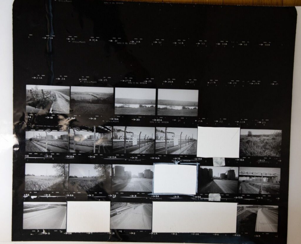 TIRAGE PHOTO	argentique grande planche contact 1980	VUE DIVERS NORMANDIE