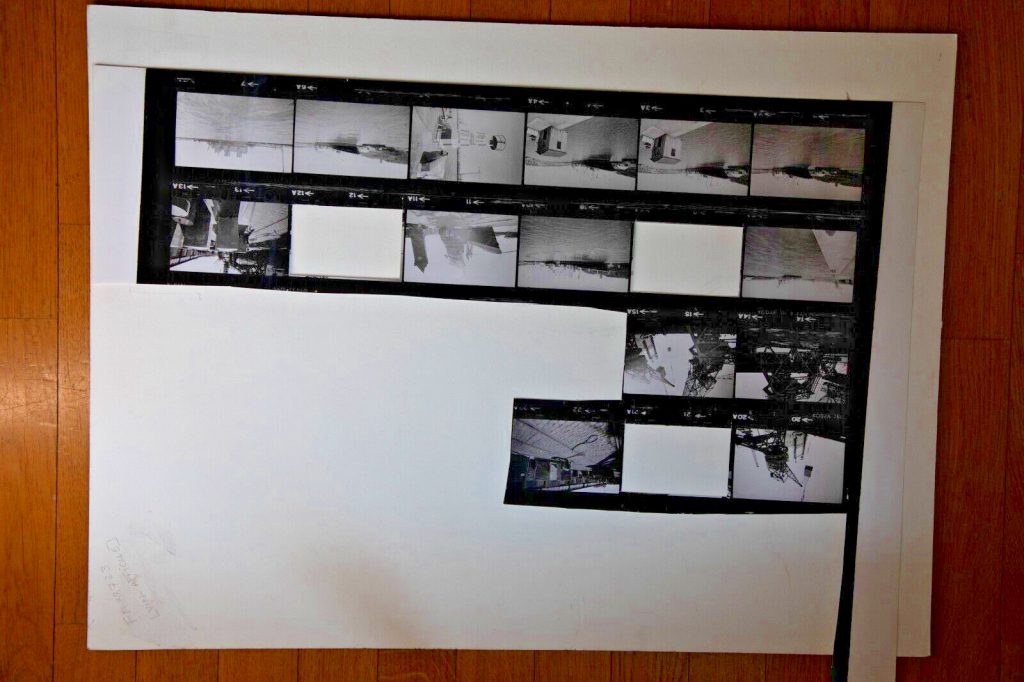 TIRAGE PHOTO	argentique grande planche contact 1980	VUE DIVERS NORMANDIE