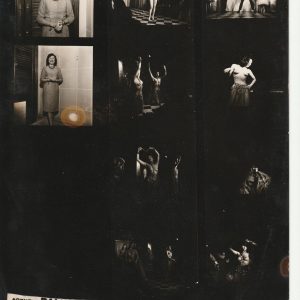 TIRAGE PHOTO	argentique 1960' planche contact 	CABARET LA BOULE BLANCHE  21X27cm