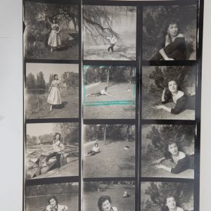 TIRAGE PHOTO	Planche contact argentique 1960 PIN-UP actrice BARBARA CRUZ